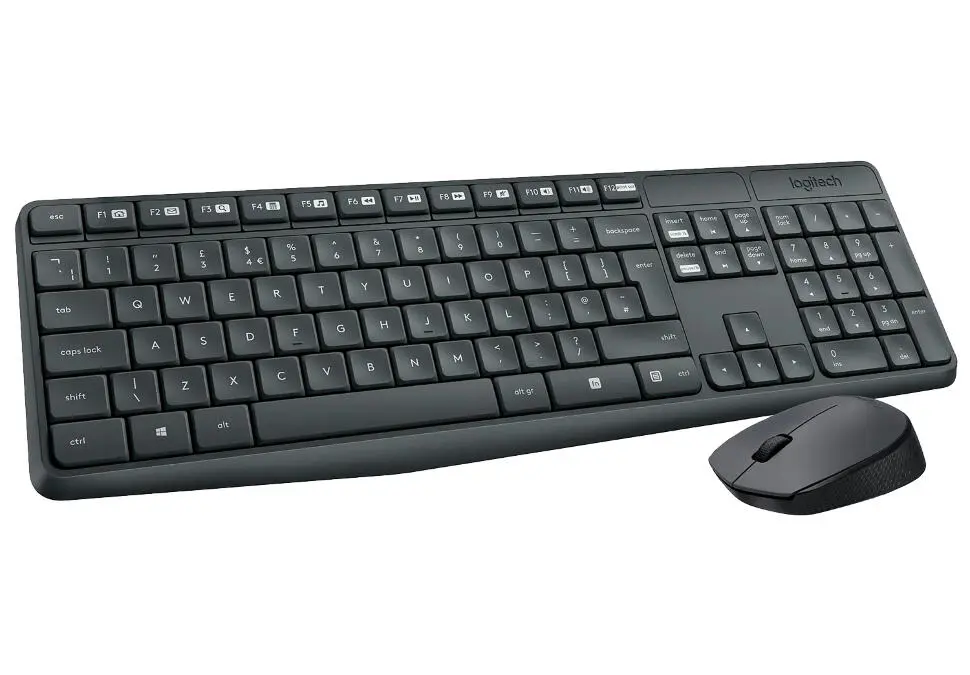 Logitech KBLMK235 | Simsiz Klawiatura we Syçanjyk Toplumy Iňlis Gara