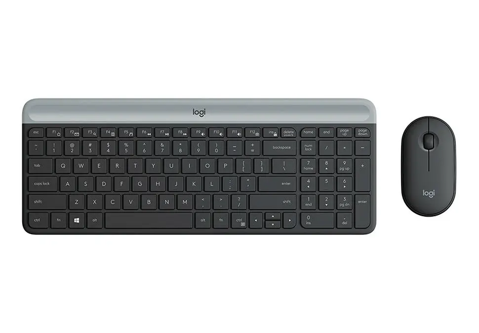 Logitech KBLMK470 | Wireless Keyboard and Mouse Combo ENG-RUS Black