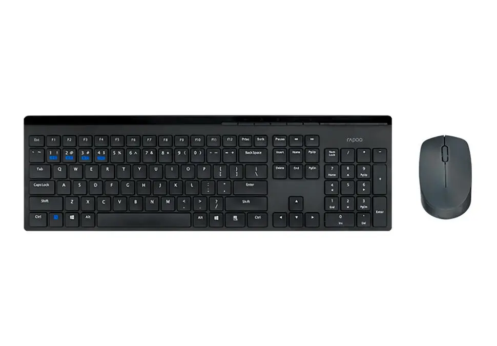 RAPOO KBR8100GTBLK | Simsiz Klawiatura we Syçan Iňlis/Rus Gara