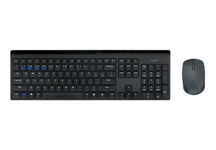 RAPOO KBR8100GTBLK | Simsiz Klawiatura we Syçan Iňlis/Rus Gara