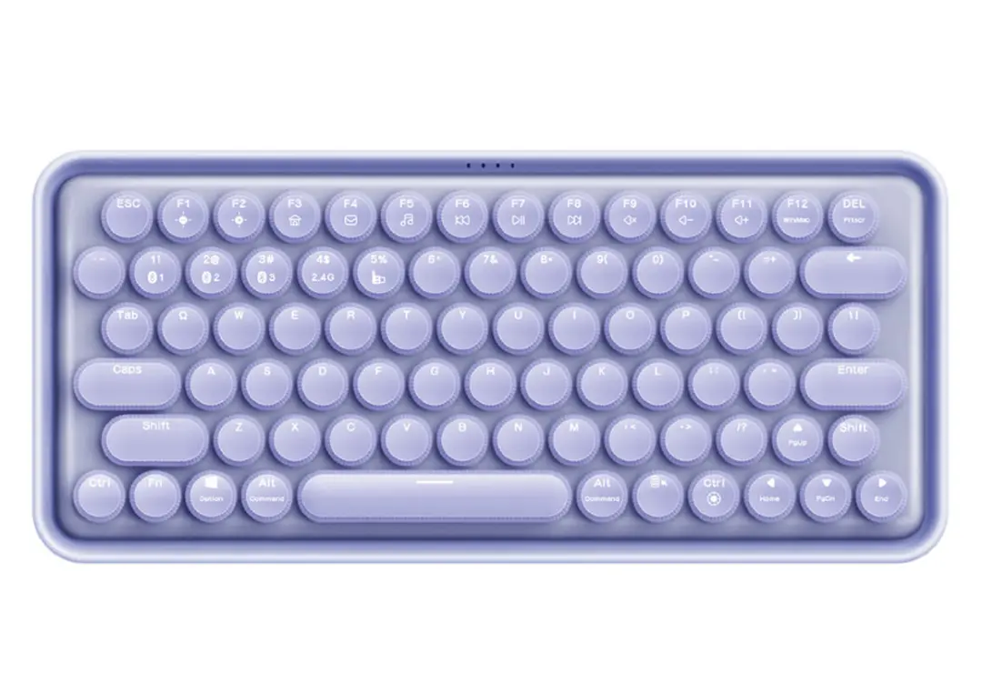 RAPOO KBRPRE5PUR | Simsiz Klawiatura ENG-RUS Multimodal Gyrmyzy