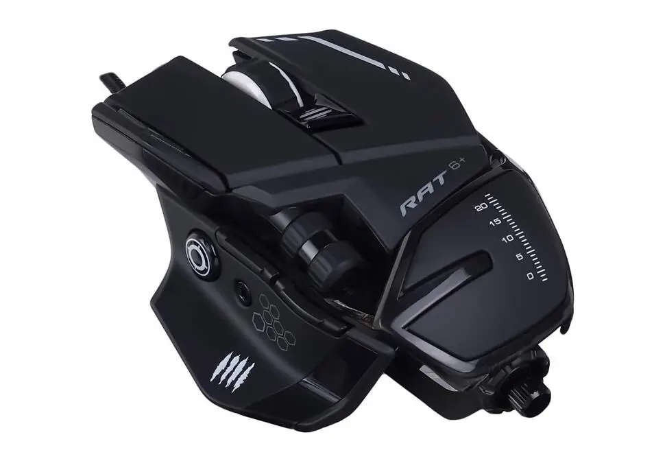 MAD CATZ RAT 6+ | Oýun Syçanjygy Optiki Simli 12000 DPI