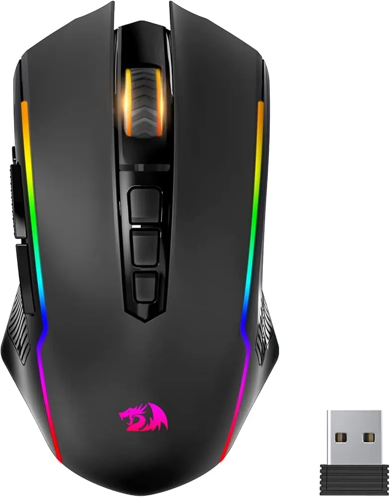 Redragon M810RGB-PRO | Gaming Mouse Wired/Wireless 8 Buttons RGB Rechargeable