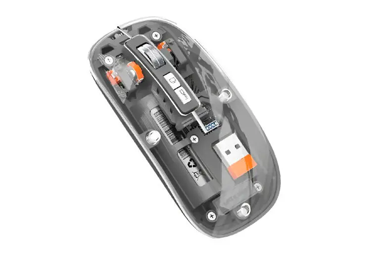 Green Lion MOUGLTR2GREY | Беспроводная мышь прозрачный серый