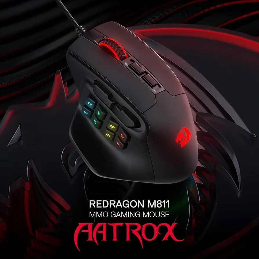 Red Dragon M811 | Gaming Mouse 15 Programmable Buttons
