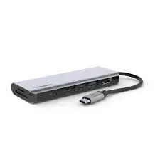 Belkin DSBELAVC009BTSGY | Multiport Adapter 7-in-1 USB-C PD Space Grey