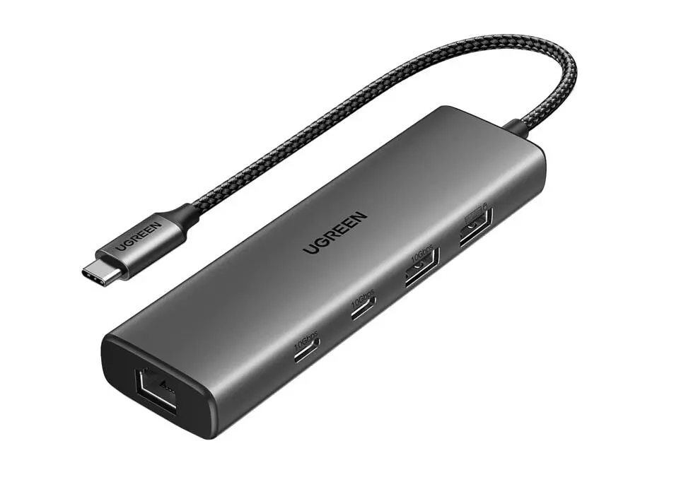 UGREEN DSUG45320 | USB-C Docking Station 6-in-1 PD 15cm Grey