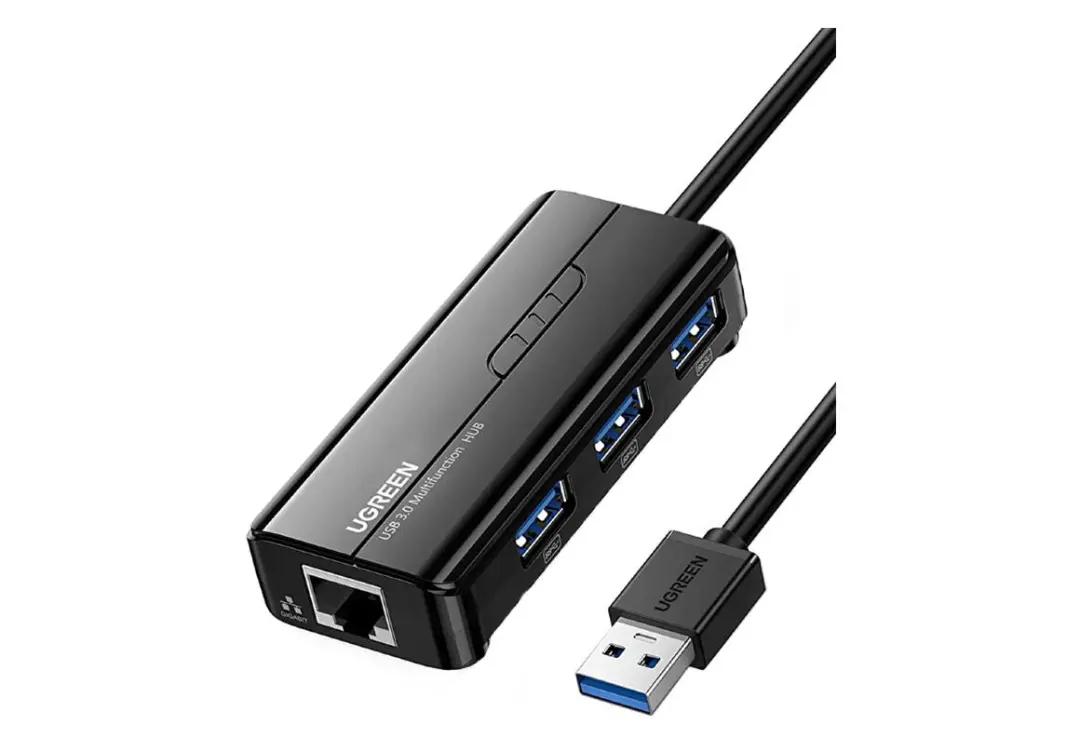 UGREEN ADUG20265 | Docking Station USB 3x3.0 + Gigabit LAN Black