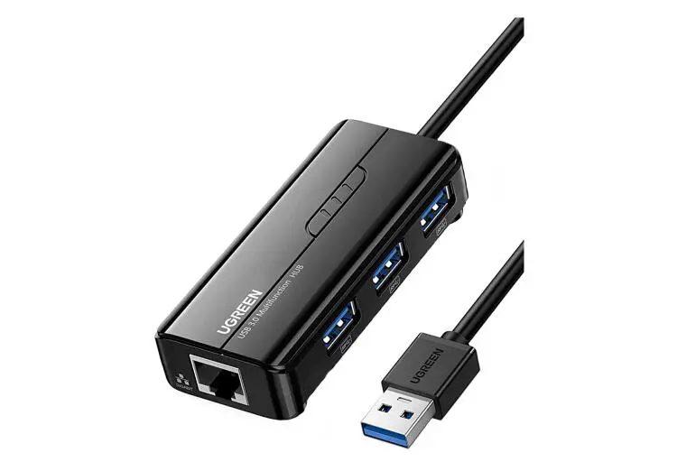 UGREEN ADUG20265 | Docking Station USB 3x3.0 + Gigabit LAN Black