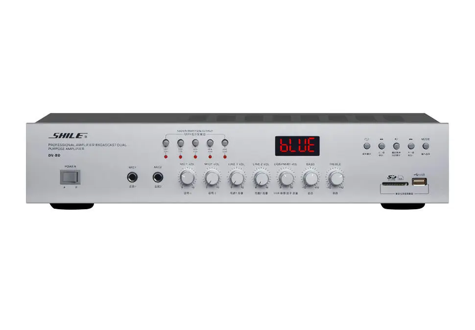 SHILE DV-80 | Potolokly Güýçlendiriji 80W Köp Zona USB Bluetooth