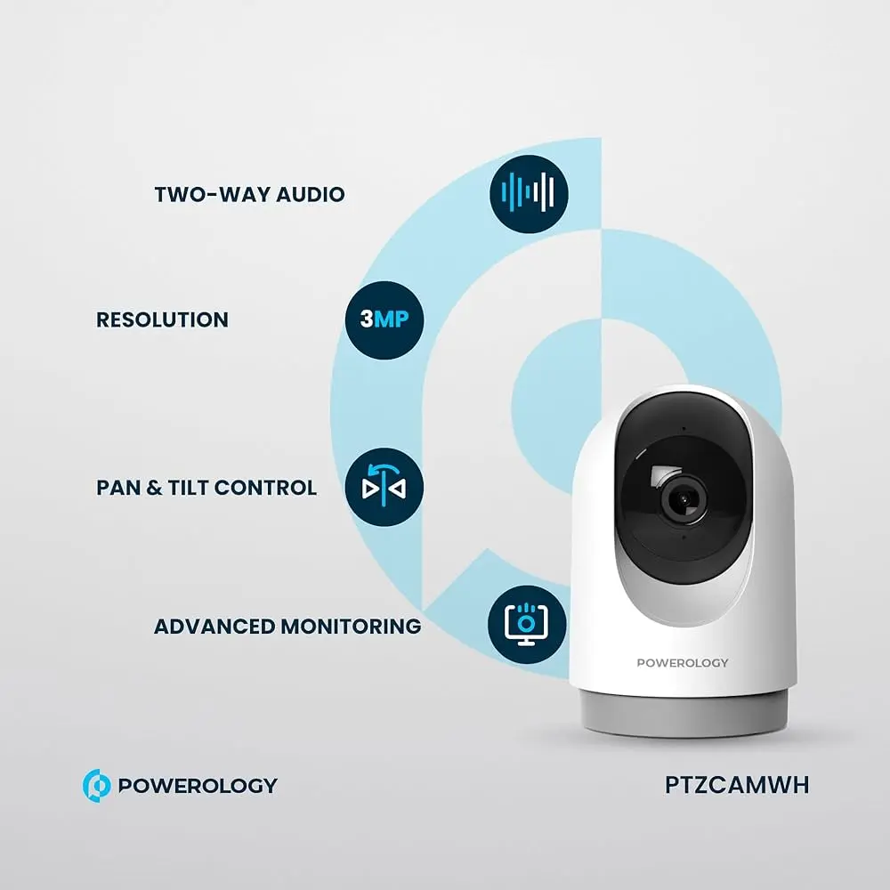 Powerology CAMPOWERPTZCAMWH | PTZ-камера 3MP HD