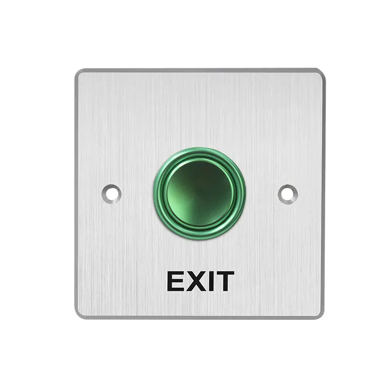 Hikvision DS-K7P02 | Exit Button Small Stainless Steel