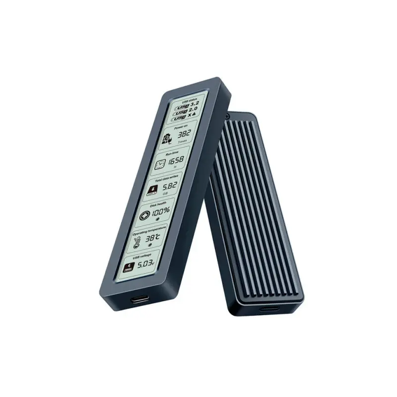 CASE CASESL-TN26P | Корпус для SSD NVMe с дисплеем Черный