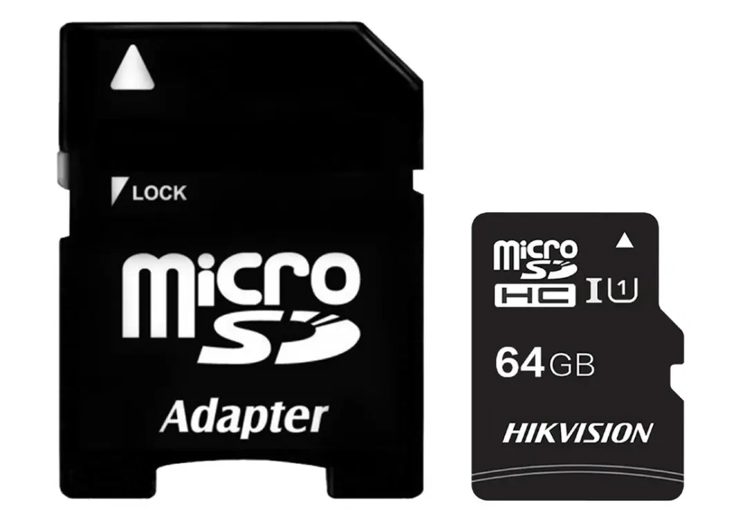 HIKVISION MICSDHV64GBC10 | MicroSD Card 64GB Class 10 92MB/s + Adapter