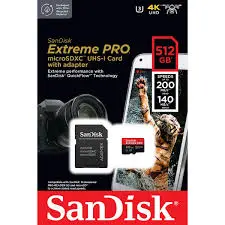 SanDisk SDSQXCD-512G-GN6MA | microSD kart 512GB 200MB/s