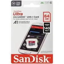 SanDisk MICSDSA64GC10 | microSD kartoçka 64GB Class 10 UHS-I 140MB/s