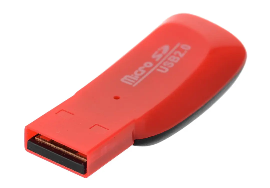 CARDREMICSDRED | MicroSD Card Reader USB 2.0 Red
