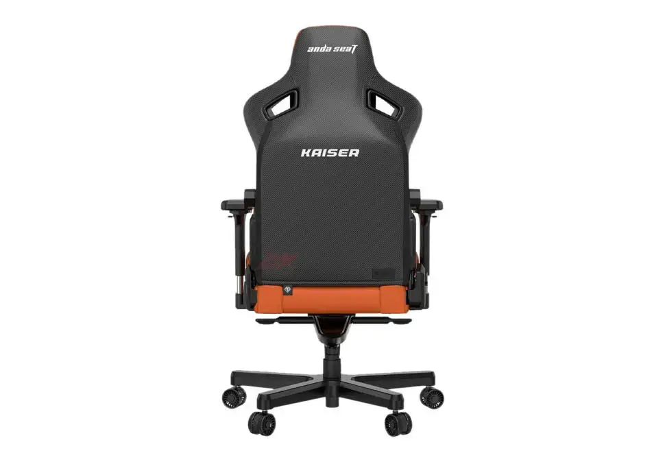 ANDASEAT Kaiser 3 L | Gaming Chair Leather 120 kg Orange