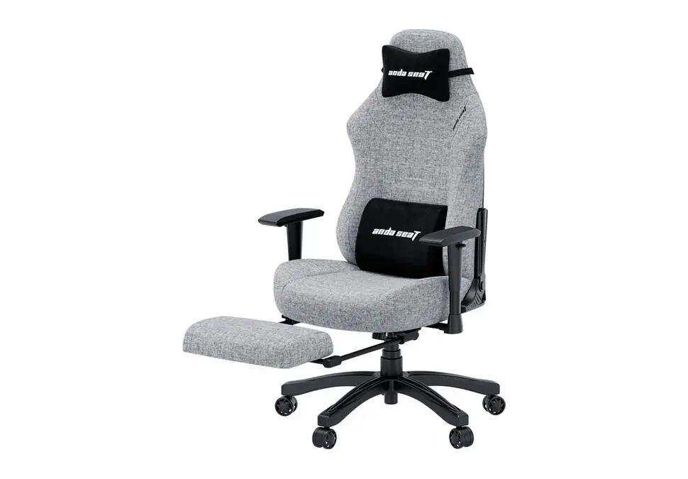Andaseat LUNA PRO L | Gaming Chair with Footrest 110 kg Gray
