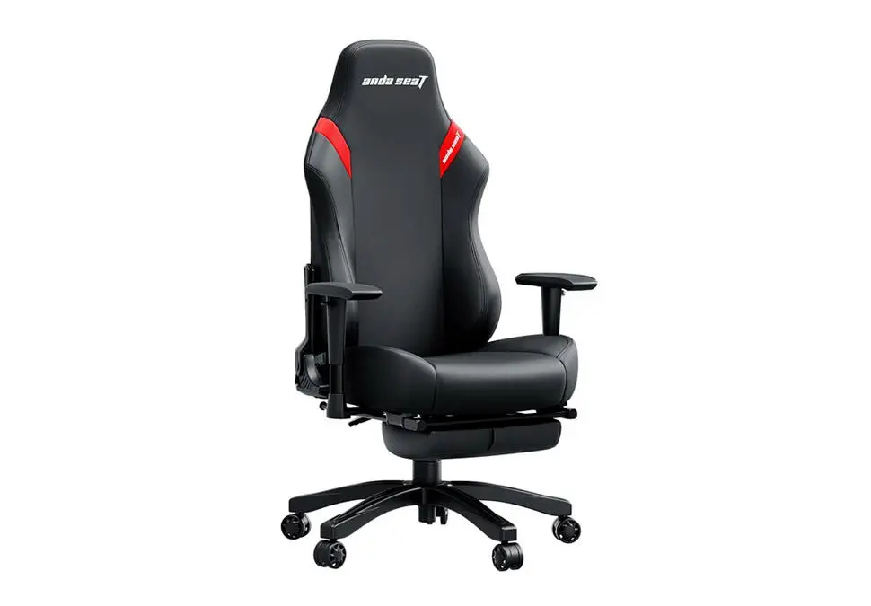 ANDASEAT CHANAD18T-44-BR-PV | Игровое кресло кожа 110кг подножка