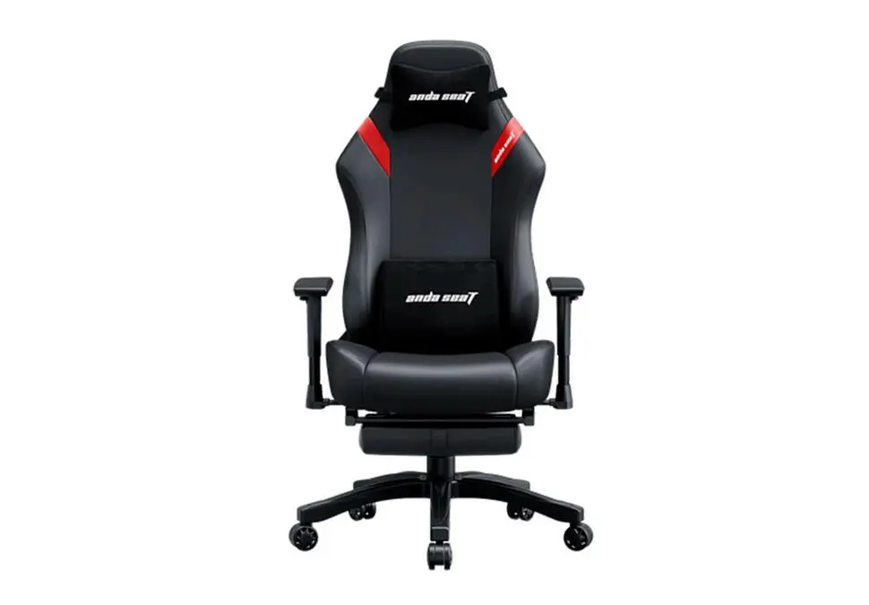 ANDASEAT CHANAD18T-44-BR-PV | Игровое кресло кожа 110кг подножка