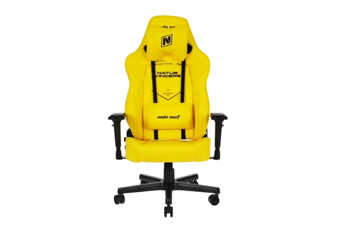 ANDASEAT GCAAD1905YPV | Gaming Chair Leather Yellow 120 kg Load