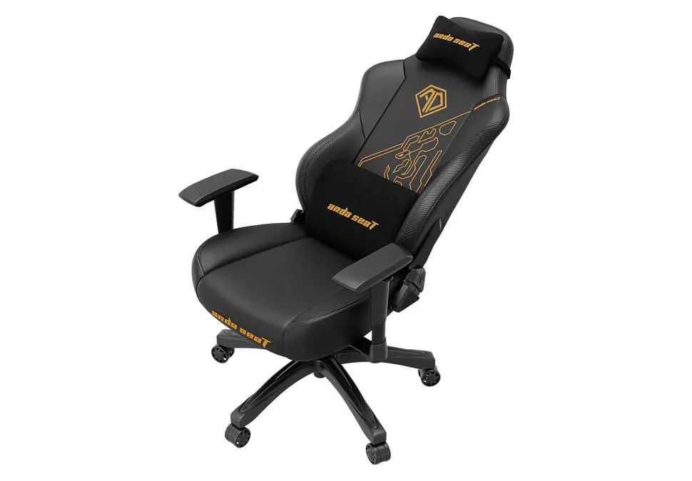 ANDASEAT GCAD18Y-14-B-PV/C | Gaming Chair 120 kg PU Leather Black