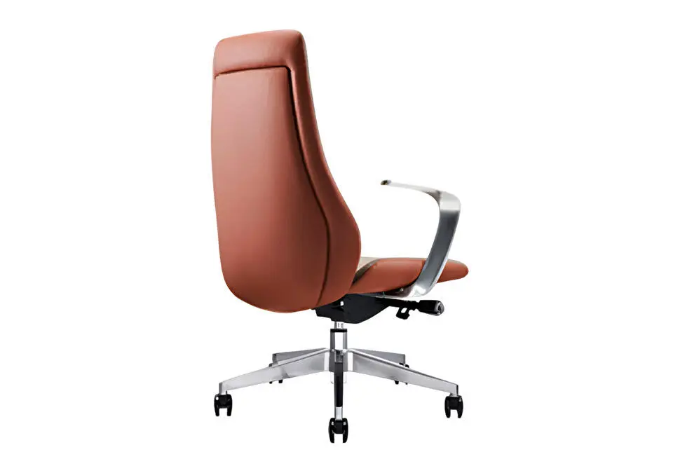 NOEL OCHNCALMBR | Ofis oturgyjy deri goňur berk goltuk 3-nji klas gazlift