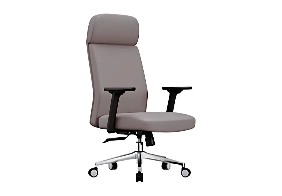 NOEL OCHNDAWH | Office Chair Leather 3D Armrest Gray