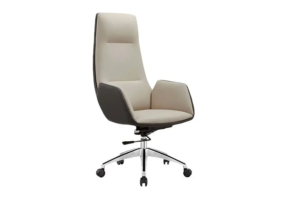 NOEL OCHNHALIHBIGE | Office Chair High Back Leather Gaslift 3Class Beige