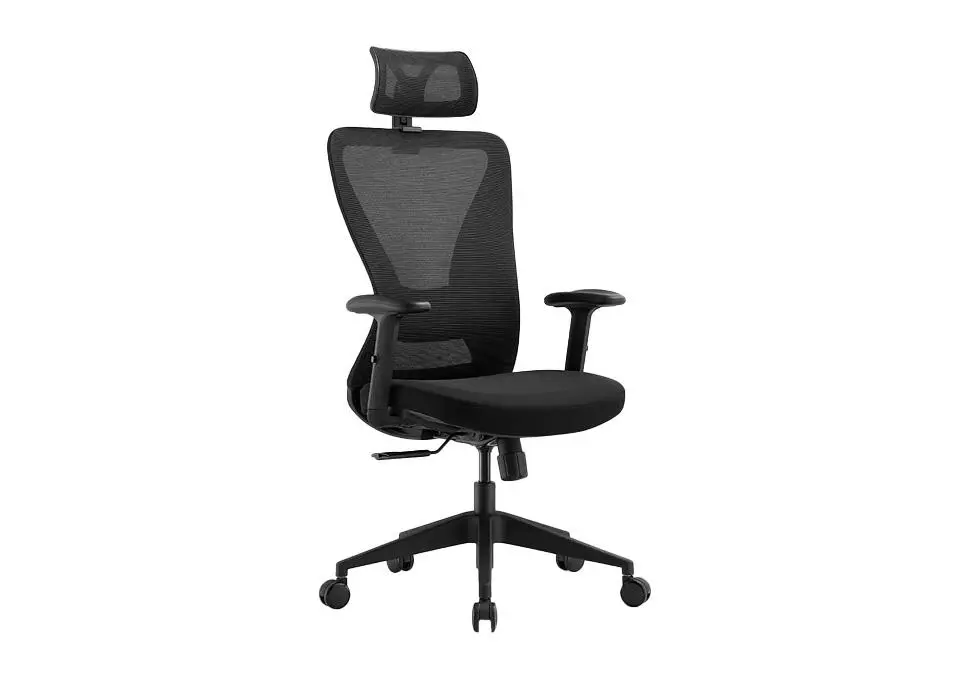 NOEL OCNLALOHBLK | Office Chair Mesh+Fabric 2D Lumbar Class 3 Gaslift Black