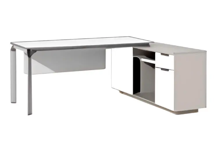 NOEL ODNXDA2016CAPUCHIN | Office Desk 2000x1600 mm 4-Box Cappuccino+White