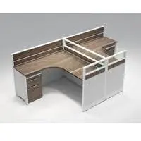 NOEL ODNWD3014 | Office Desk 4 Staff Hertz Walnut 3000x1400x1910 mm