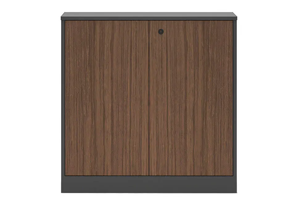 NOEL DESKNCG0804 | Офисный шкаф для документов тёмное дерево 800x400x800 мм