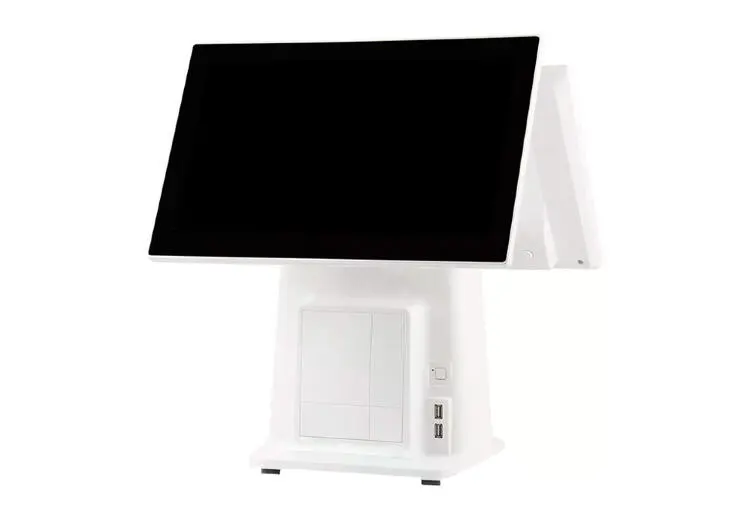 POS Terminal POST3061T311.6WHT | POS Terminal Double CPU Dual 15.6" Touch