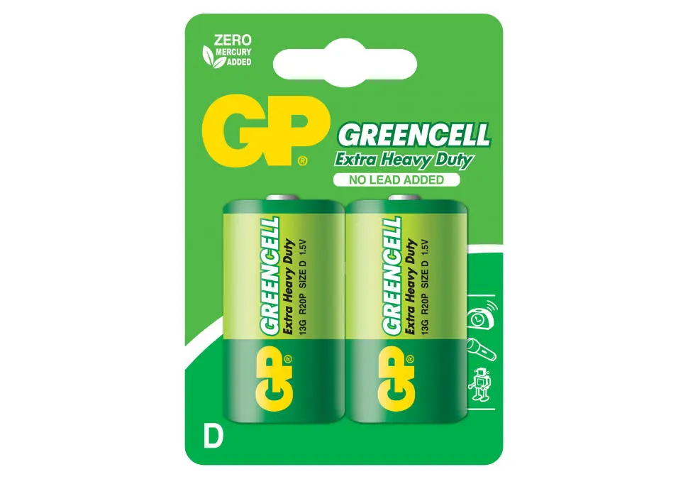 GREENCELL BATGP13G2UE2 | D Batareýka 1.5V 2 sany