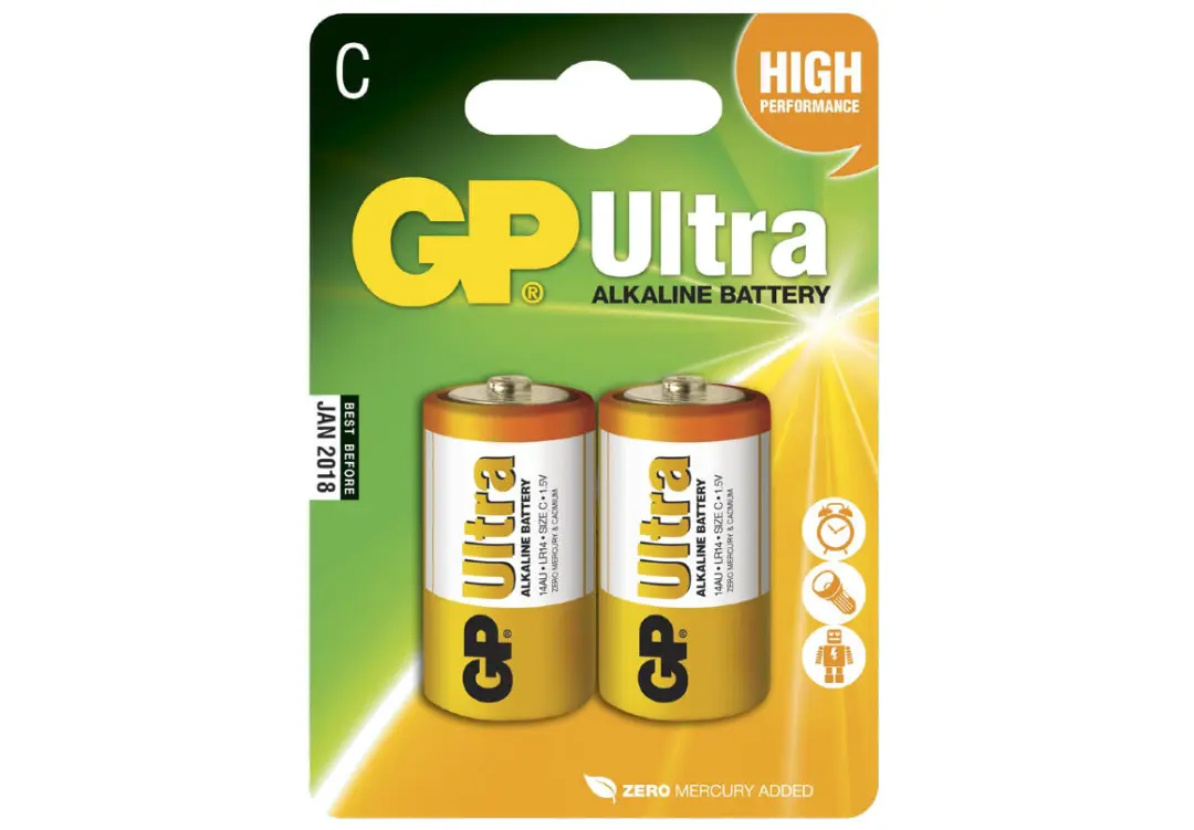 GP GP14AU | C Alkaline Battery 1.5 V 2-Pack