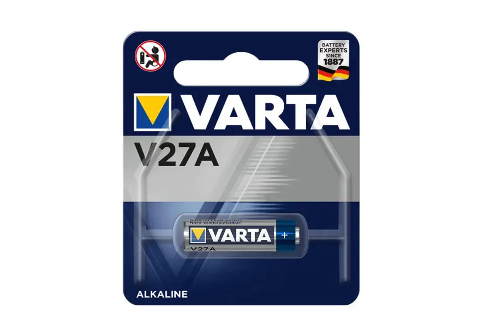 VARTA BATVARV27A | Alkaline Battery 12V V27A (LR27) Single Pack
