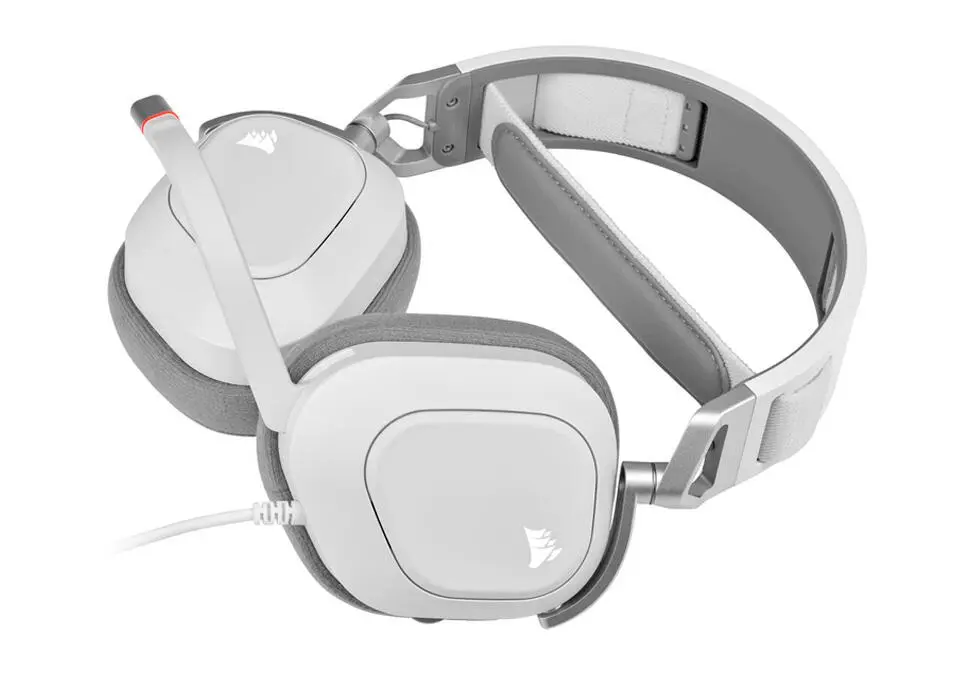 CORSAIR HS80 | Gaming Headset USB Wired White RGB