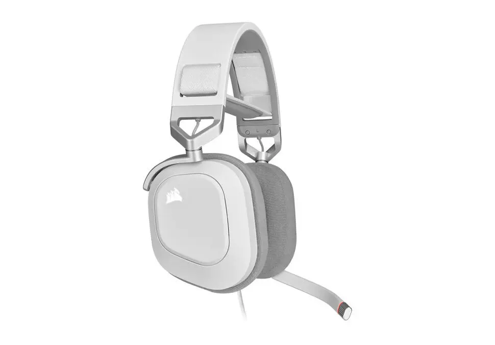 CORSAIR HS80 | Gaming Headset USB Wired White RGB