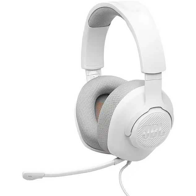 JBL Quantum 100M2 | Игровая гарнитура проводная, белая