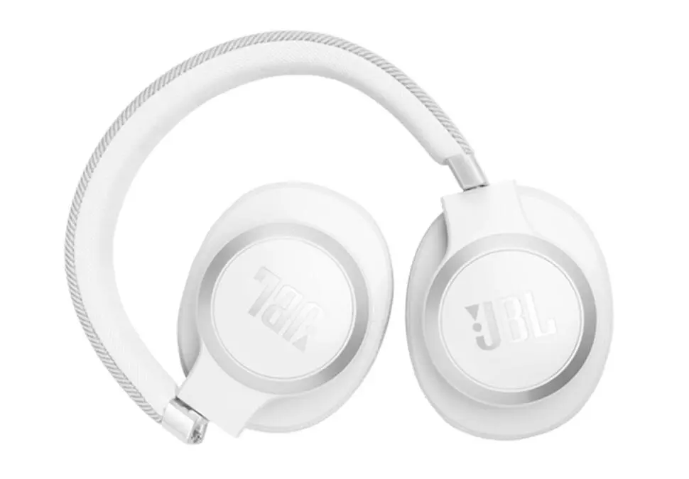 JBL LIVE 770NC | Gulakdan geçen gulaklyk Bluetooth 65s Ses basyjy Ak