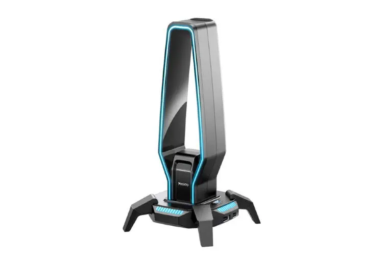 Yesido HB25 | Gulaklyk Goýujy AUX 3xUSB2.0 RGB Gara