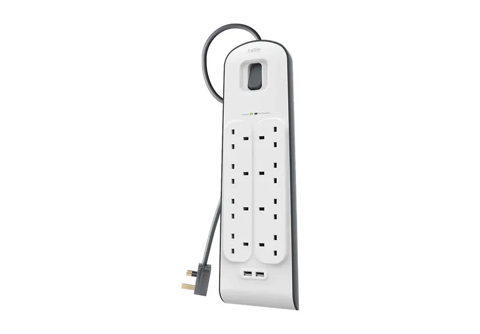 Belkin SPBEL8P2U | Surge Protector 8-Port 2 USB 2m