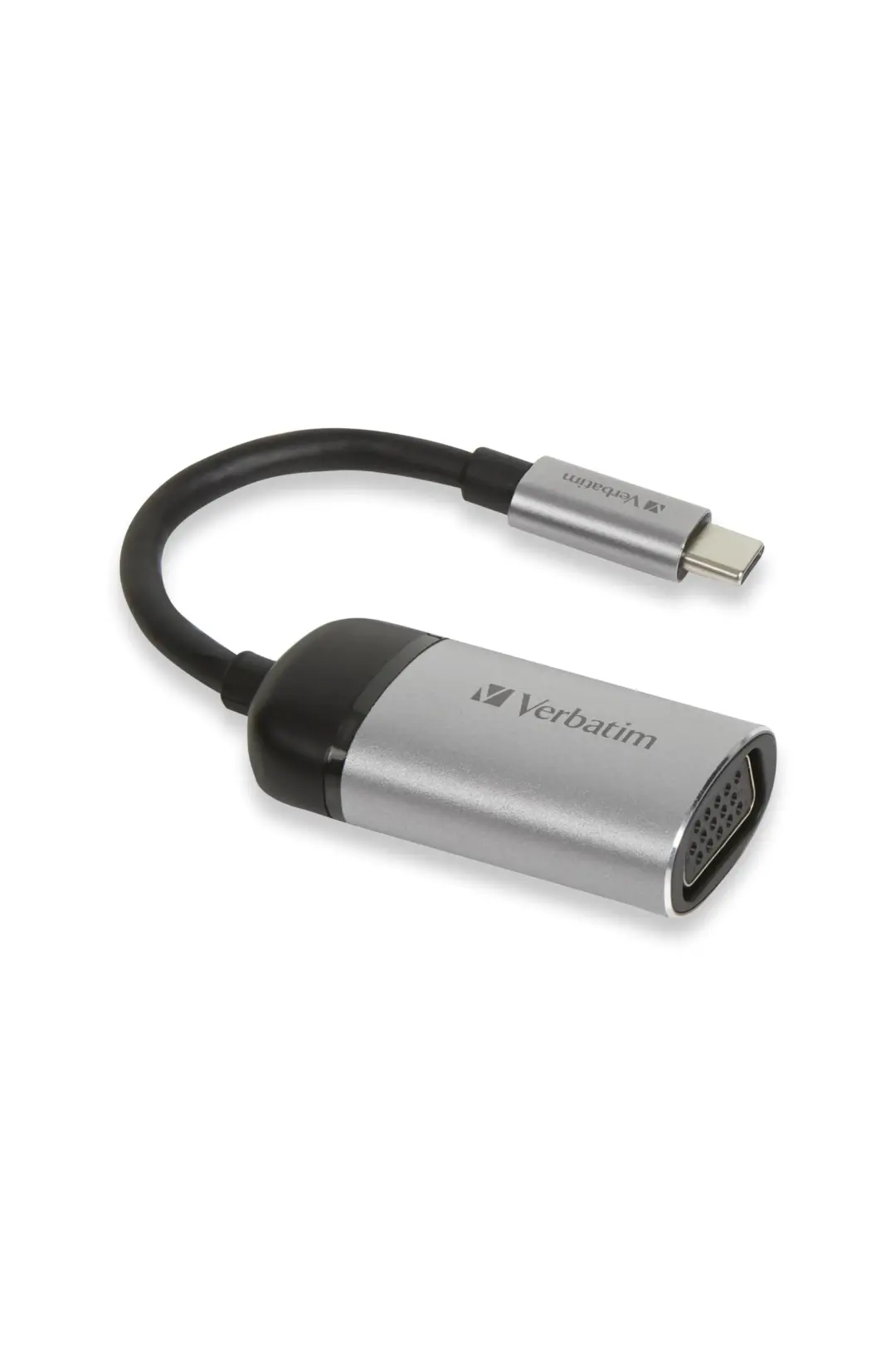 Verbatim ADTCTOVGA | Переходник Type-C — VGA серебристо-черный