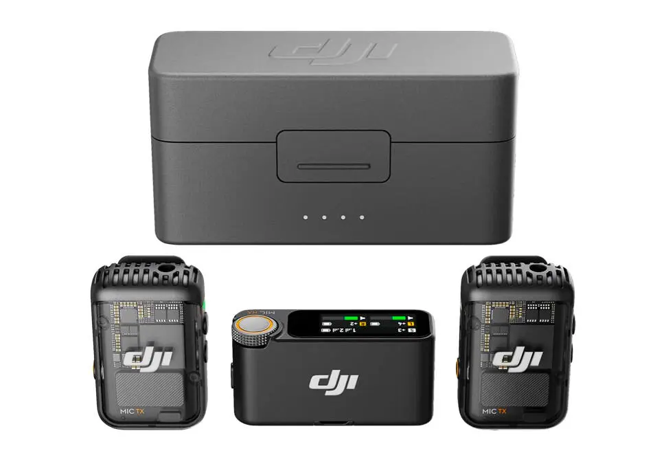 DJI MICSJI2 | Professional Lapel Mikrofon Iki Kanal 250m Aralyk