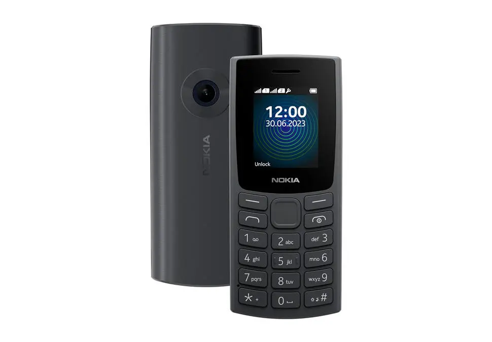 Nokia 110 Charcoal (2023) | Mobil Telefon Iki SIM Uzaga Çekýän Batareýa