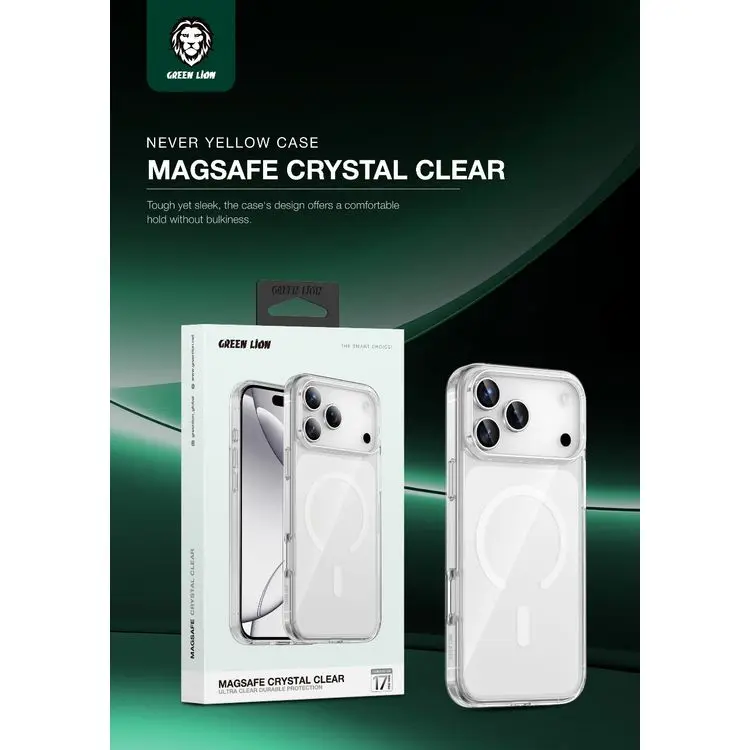 Green Lion CASEGL17PROCLEAR | iPhone 17 Pro MagSafe Açyk Örtük
