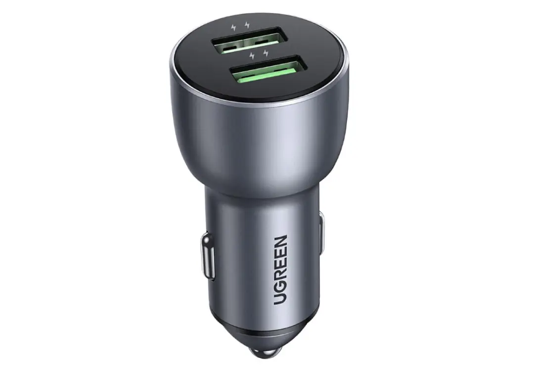 UGREEN CD213 | Awtoulag Zarýadlaýjy 36W Iki USB Tiz Zarýad