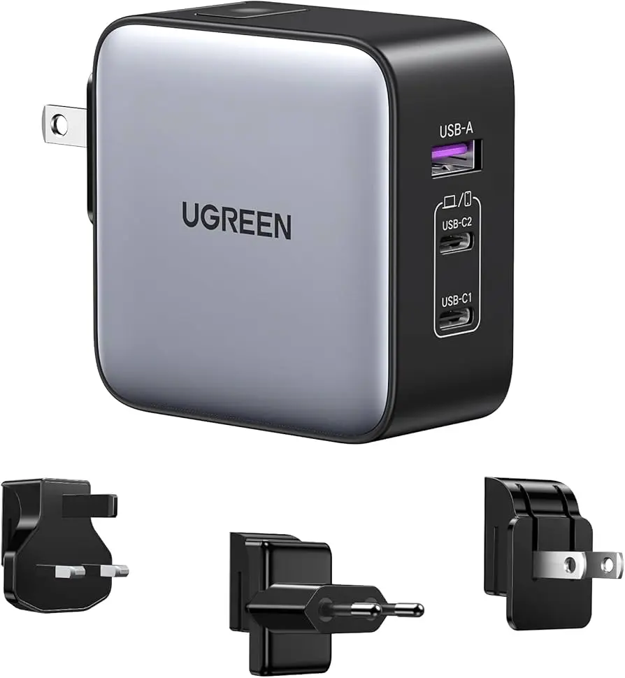 UGREEN CHU38555 | Telefon Zarýad Enjamy GaN 65W Tiz Zarýad 3 Port